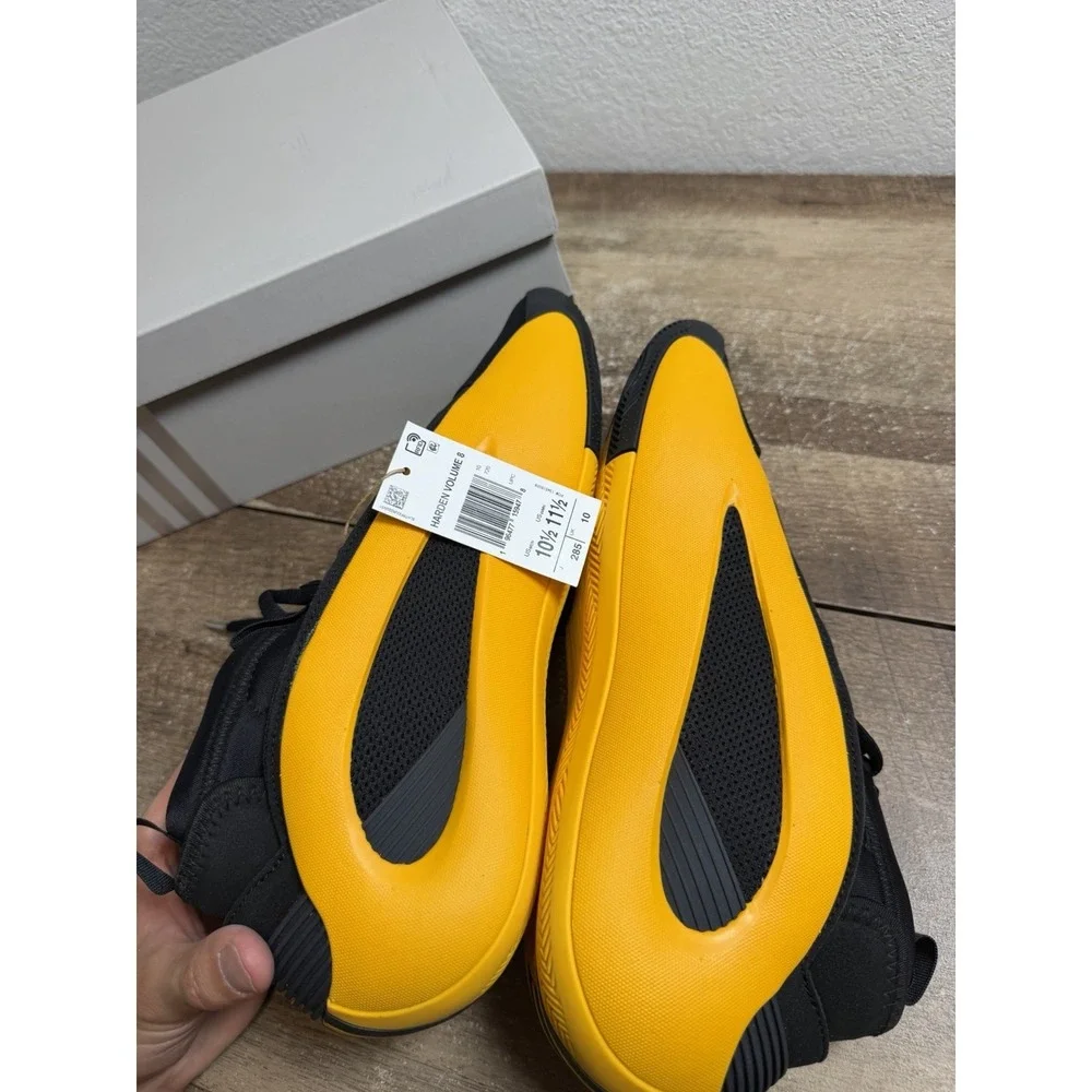 adidas Harden Vol. 8 James‎ Yellow Men Basketball Hoopers Shoes IG6589 Sz 10.5
